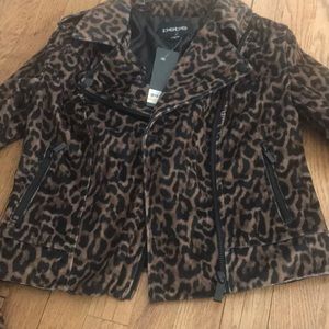 Bebe leopard jacket